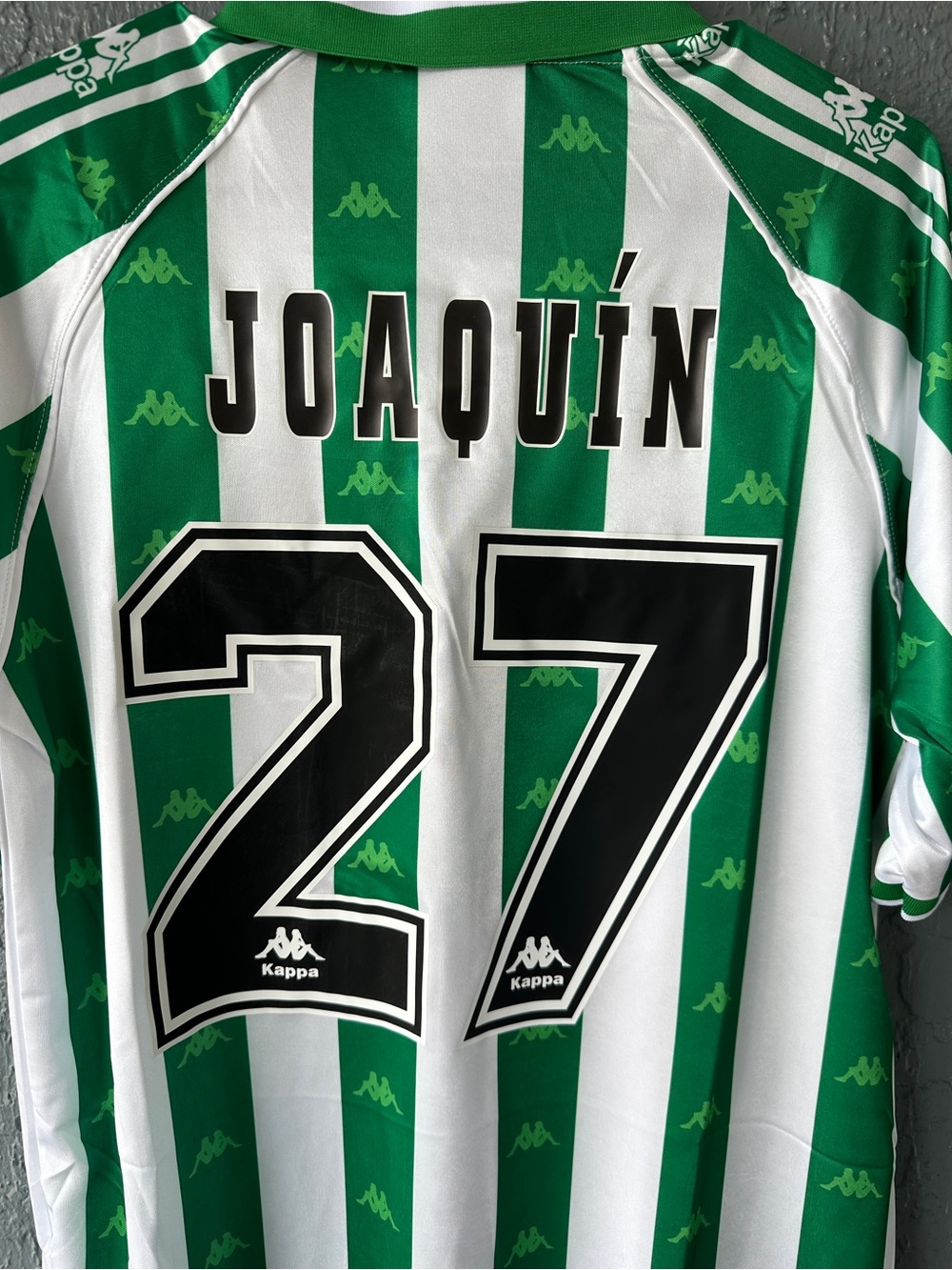 Joaquin Real Betis Retro Soccer Jersey Home Green 95/97 Men - Picture 4 of 4